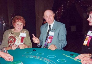 Frances and Noad Corley enjoy a Monte Carlo-themed reception during a 1995 industry conference. 