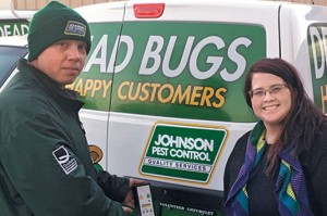 Adam Gibson, Lori Johnson prep for a JPC ride along. photo: Ray Johnson