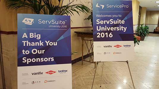 Welcoem to ServSuite University 2016!