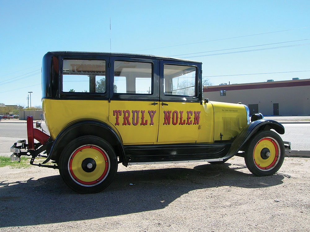 Nolen now resides in Florida, but still keeps a hand in the buying, restoring, customizing and selling of the classic vehicles, such as this 1924 Maxwell.