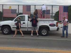 photo: Westerville Flag Bridge Facebook page