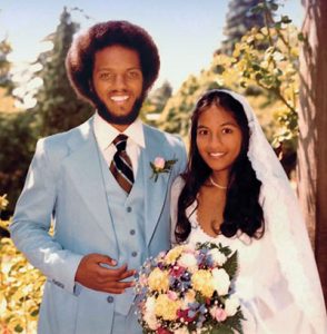 Drs. Vernard Lewis and Lisa Kala on their wedding day in July 1979. Photo: Dr. Vernard Lewis 