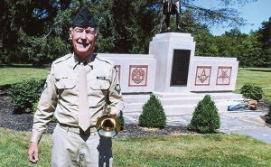 John W. Young still fits into his U.S. Army uniform, so he wears it when appropriate. Photo courtesy of John W. Young.