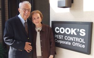 Jo and John Cook's long and happy marriage was also a successful business partnership. Photo: Cook's Pest Control