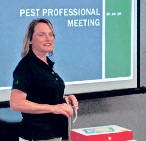 Glynnis Anderson trains the Home Pest Control staff and was instrumental in making the switch to a paperless office. Photo: Glynnis Anderson