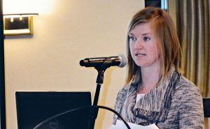 Companies must comply with employment-related regulations, Kylie Luff told Legislative Day attendees, or risk litigation. Photo: Marty Whitford