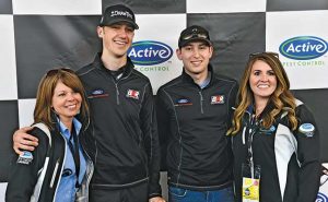 Michele Peacock, Austin Cindric, Chase Briscoe, Kimberly Brown. Photo: Active Pest Control