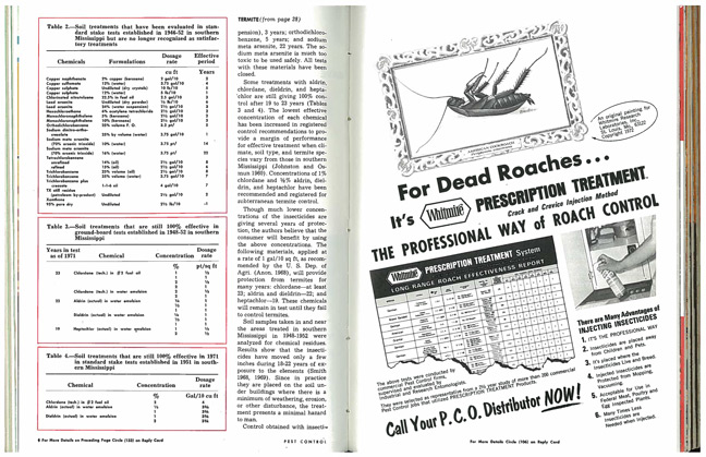 June 1972 PMP 2 of 3 vintage termiticide reports