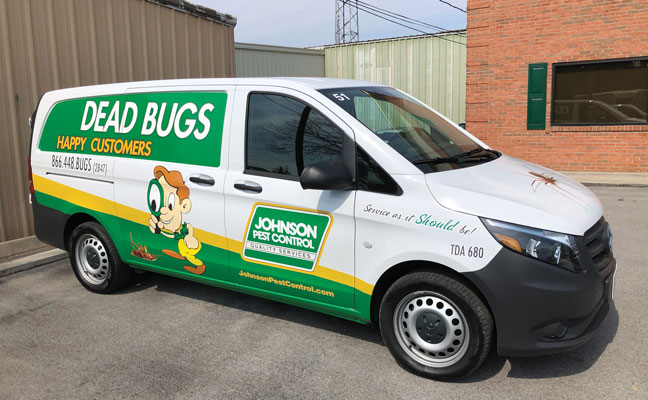 Johnson Pest Control truck