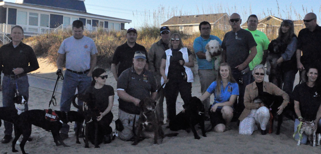 Dog training group photo