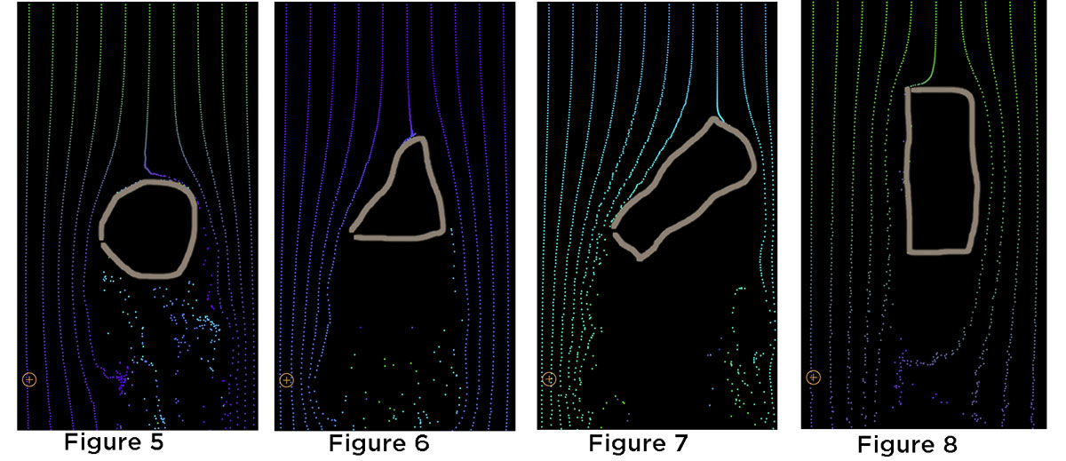 Screenshots from “Wind Tunnel Free” app