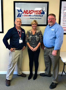 From left are Will Hornberger, wildlife service professional; Gail Jaffee, office manager; and Brian Keane, service center manager. PHOTO: ARROW EXTERMINATORS