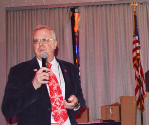 Dr. Stanton Cope, VP of Technical Products and Services at Catchmaster during his New York Pest Expo presentation: "Pest Management in the U.S. Department of Defense." PHOTO: MARTY WHITFORD