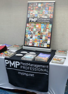 PMPs booth at the 2019 New York Pest Expo displaying our latest issue and State of the Industry. PHOTO: MARTY WHITFORD