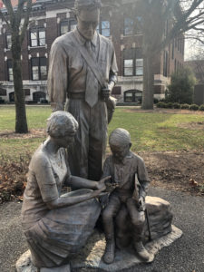 "The Entomologist" sculpture resides on the main campus of Purdue University. PHOTO: HEATHER GOOCH