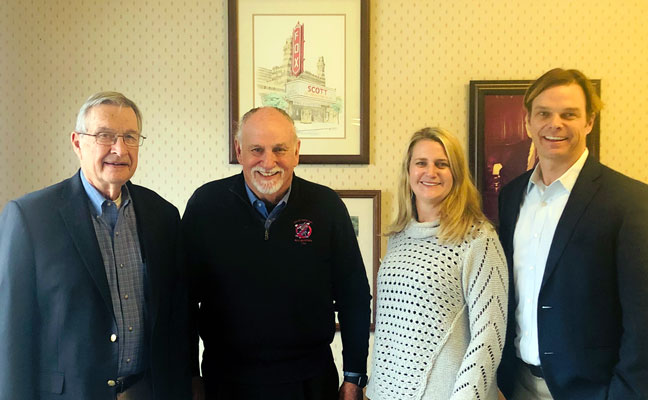 From left: James O. Hewin of Scott Exterminating, Neil Parker, Daphne Bertholf, and Court Parker of Bug Busters. PHOTO: BUG BUSTERS