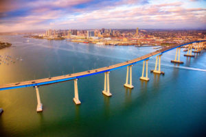 The Coronado Bridge over the San Diego Bay. PHOTO: ART WAGER/E+/GETTY IMAGES