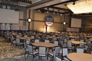 The Presidential Ballroom would be bustling with Legislative Day attendees less than 24 hours later. PHOTO: PMP STAFF