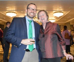 NPMA Vice President of Technical and Regulatory Affairs Dr. Jim Fredericks and PPMA Executive Director and NPMA Vice President of Public Affairs Cindy Mannes enjoy the Legislative Day Welcome Reception. PHOTO: PMP STAFF