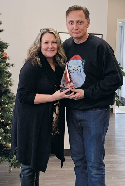 Wendy Sepsey is Schopen Pest Solutions' 2019 Employee of the Year. PHOTO: PETE SCHOPEN