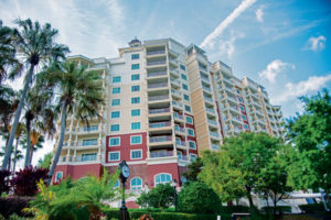 The main tower of the Reunion Resort served as home base for the event. PHOTO: LOU FERRARO