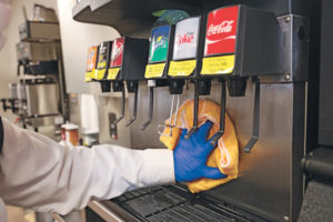 Soda fountains are often a sanitation issue that leads to a pest issue. PHOTO: GRANT HUNKER/TRULY NOLEN PEST CONTROL