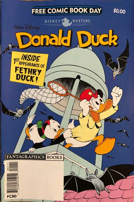 Donald Duck is a "master of pest removal" who tries to save the day. PHOTO: FANTAGRAPHICS BOOKS