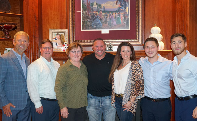 From left are Stuart Aust; Plunkett's Scott Steckel and Stacy O'Reilly; Doctor Dead Bug's Sam and Melanie Servick; Dan Aust and Chris Aust. PHOTO: THE AUST GROUP