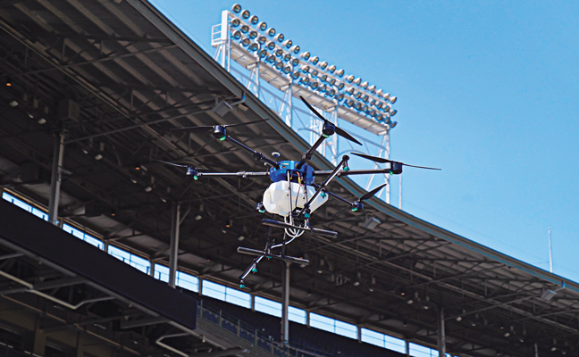 Marlins Park, home of the Major League Baseball team the Miami Marlins, made headlines this spring when Rentokil used drones to disinfect the stadium. Florida Pest Control, a Rentokil company, is the Marlins’ official pest control provider. PHOTO: RENTOKIL