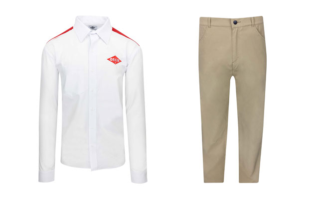 The updated uniforms are anchored in white, red and black with classic khaki. PHOTO: ORKIN