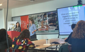 Caroline Bragdon (right) and Rebecca Kriegman covered the "Trash Containerization and Collections" topic. Rebecca is executive director for policy and planning for the NYC Department of Sanitation (DSNY). PHOTO: PMP STAFF