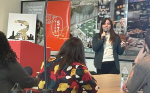 Maddie Baker, who runs the IPM program for the Bryant Park Corp., presented on the "Parks" topic. Bryant Park Corporation (BPC) is a not-for-profit, private management company founded in 1980 to renovate and operate Bryant Park in New York City. PHOTO: PMP STAFF