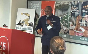 Gerard Brown runs DC Health's rodent abatement program in Washington, DC. He covered the topic of "Residential Yards and Alleys." PHOTO: PMP STAFF