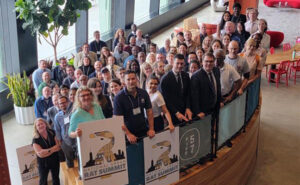 After a short lunch break, the attendees gathered for a group photo to celebrate this special event. PHOTO: COURTESY OF DR. JODY GANGLOFF-KAUFMANN