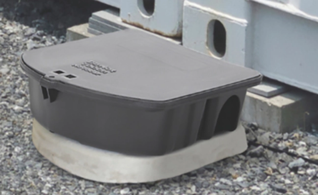 Photo of B&G Standard Rodent Station in use
