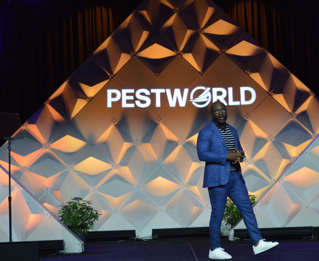 Thursday’s Opening General Session featured NFL Pro Bowler Justin Forsett, who shared his experiences as a football player and encouraged attendees to strive for success. “If you can’t see your success for yourself, no one else is going to see it for you.” PHOTO: PMP STAFF
