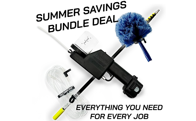 Words and image depicting components of Technicides Summer Savings Bundle Deal