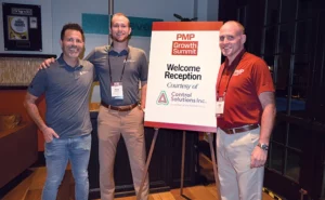 From left: CSI's Josh Johnson and Ryan Karapas with PMP's Mike Joyce. PHOTO: PMP STAFF