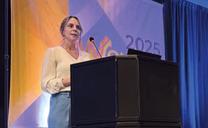 Welcoming Attendees Envu’s In2Care key account manager, Harmke Klunder, presented the welcome keynote for the event. PHOTO: ENVU