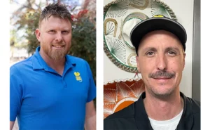 Dan Rhodes and Jesse Gouchie