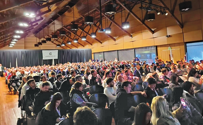 A full house: “I continue to be impressed by attendees at this event,” Linares says. “They are respectful and attentive and don’t talk or look at their phones during presentations. They’re eager to learn and follow up — swarming speakers after each presentation with thoughtful questions.” PHOTO: ANDREJ BRANC