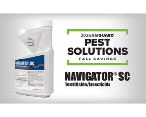 Graphic depicting sale logo and jug of Navigator SC