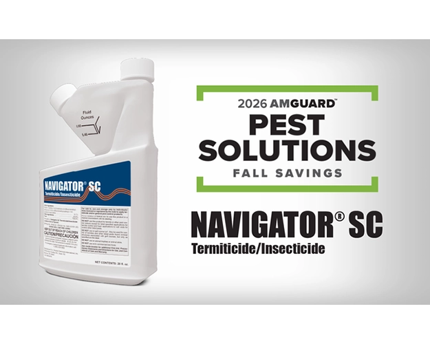 Graphic depicting sale logo and jug of Navigator SC