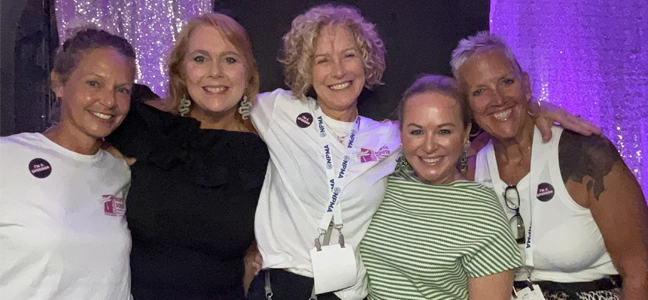 SC: Donna Gross (Chair), Melanie Matthews, Suzanne VanDerveer, Mary Elizabeth Fairfax. NC: Maria Miller (Chair) Julie Tesh, Laura Gergle (not pictured)