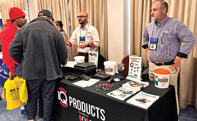 Sensing labor $avings John Phil, ACE, a Bell Laboratories senior technical sales representative, in glasses, and Brian Hensel, a Bell Sensing Technologies senior technical sales representative, showcase Bell’s rodent control arsenal. Of particular interest to attendees was Bell Sensing Technologies’ solutions empowering PMPs to provide proactive, data-driven rodent control programs, while saving significant time and labor.
