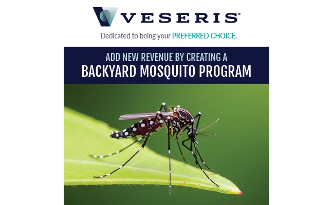 graphic promoting Veseris mosquito control offerings