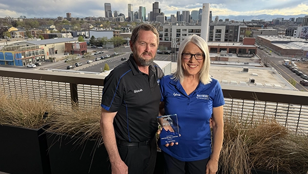 Marvin Christner, director of training and development, alongside Sylvia Christner, director of employee relations, Whitmore Pest Control