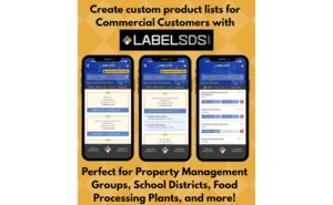 LabelSDS-branded graphic with three phone screens
