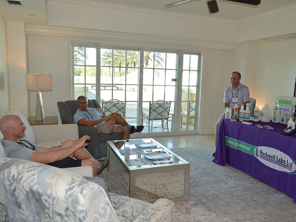 Rockwell Laboratories representative speaks to attendees. IMAGE: PMP STAFF