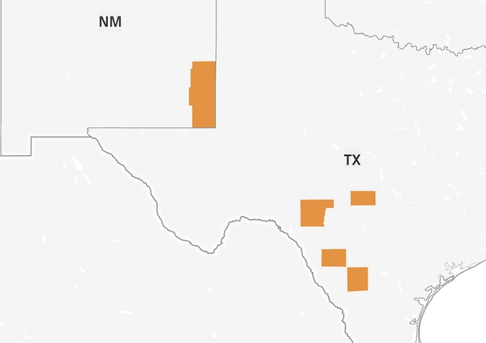 County map of current screwworm cases under investigation. IMAGE: USDA